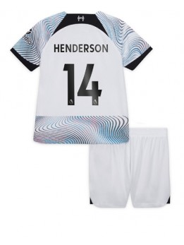 Liverpool Jordan Henderson #14 Auswärts Trikotsatz für Kinder 2022-23 Kurzarm (+ Kurze Hosen)